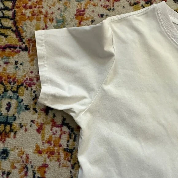 Off White Firetape Cross Short Sleeve T Shirt White Mens Size M Edgy Street Wear